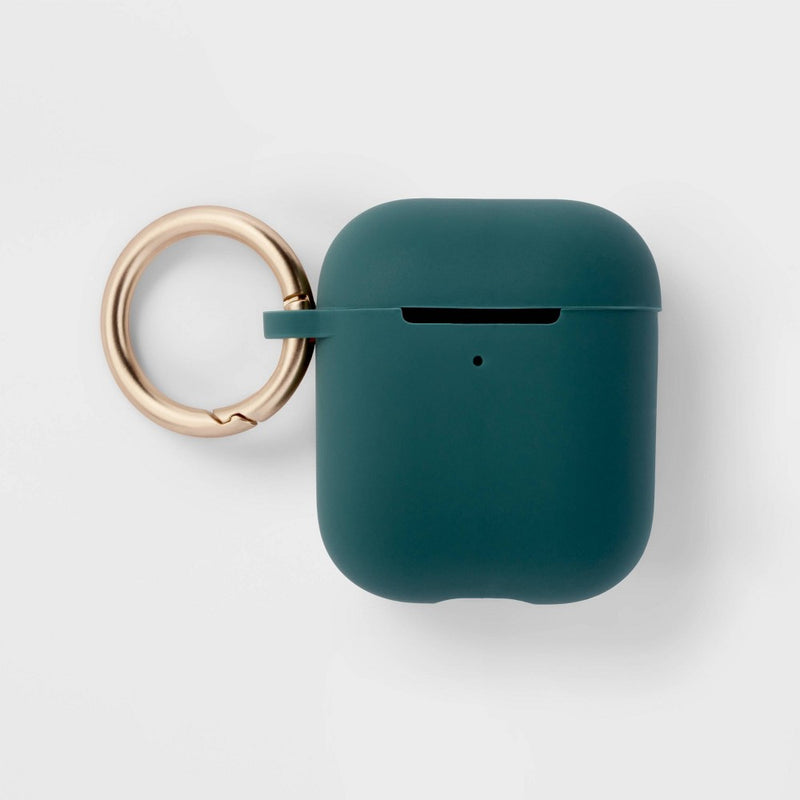 AirPod Gen 1/2 Recycled Silicone Case with Clip - heyday Rain Teal