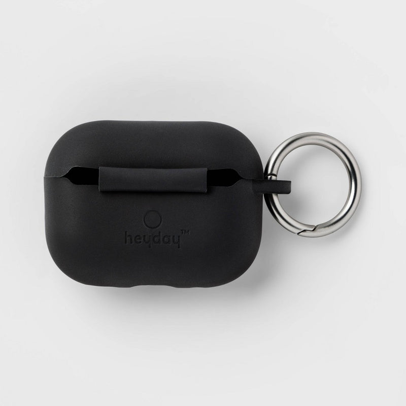Apple AirPods Pro Gen 1/2 Silicone Case with Clip - heyday Black