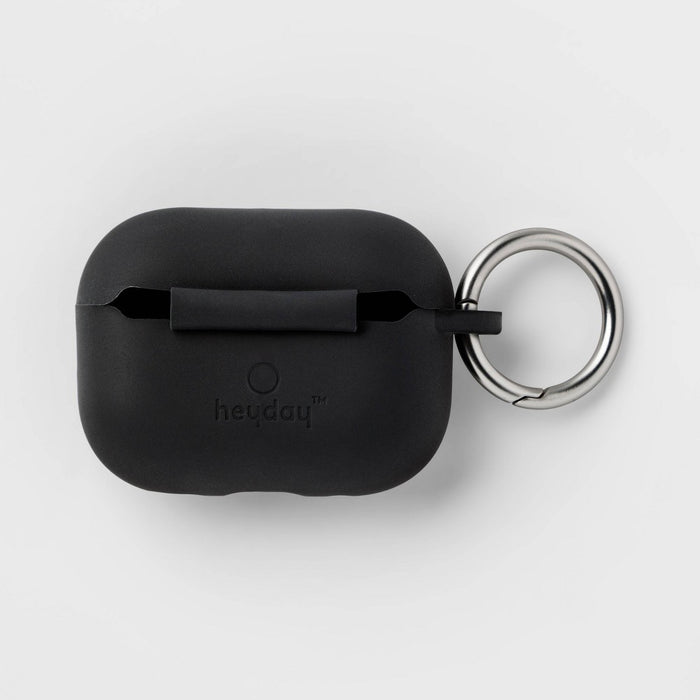 Apple AirPods Pro Gen 1/2 Silicone Case with Clip - heyday Black