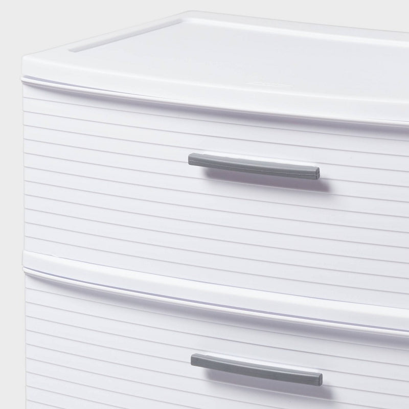 3 Drawer Wide Tower White - Brightroom (LOCAL PICKUP ONLY)