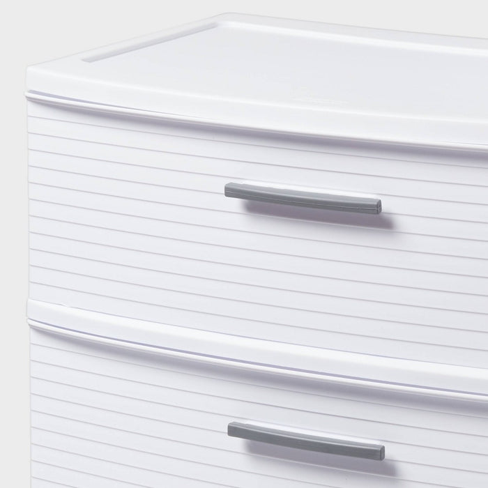 3 Drawer Wide Tower White - Brightroom