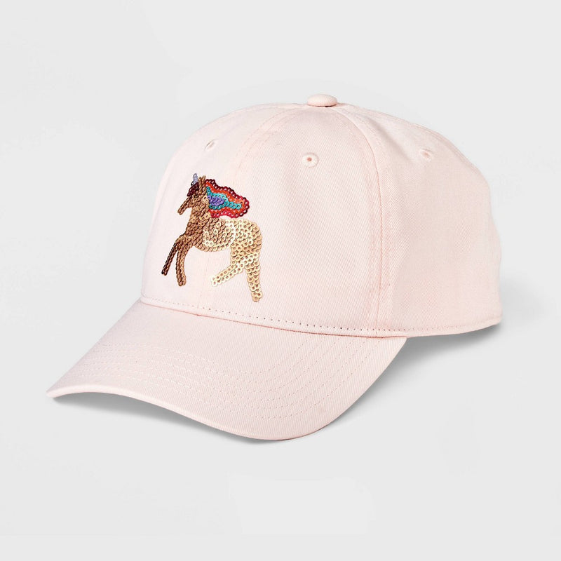 Kids' Unicorn Patch Baseball Hat - Cat & Jack Pink