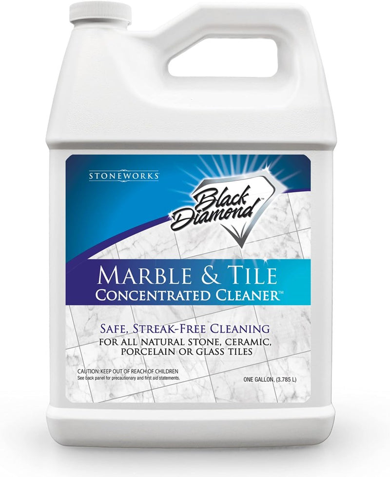 Black Diamond Stoneworks MARBLE & TILE FLOOR CLEANER. Great For Ceramic, Porcelain, Granite, Natural Stone, Vinyl And Brick. No-Rinse Concentrate.(1-Gallon)