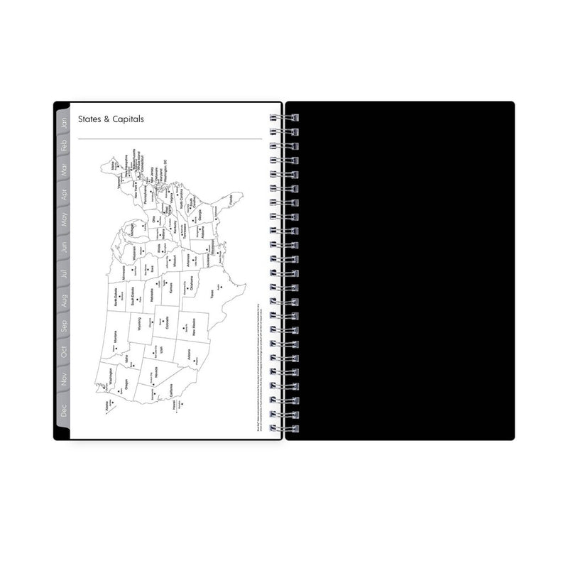 Blue Sky 2024 Enterprise Planner 5"x8" Weekly/Monthly Black