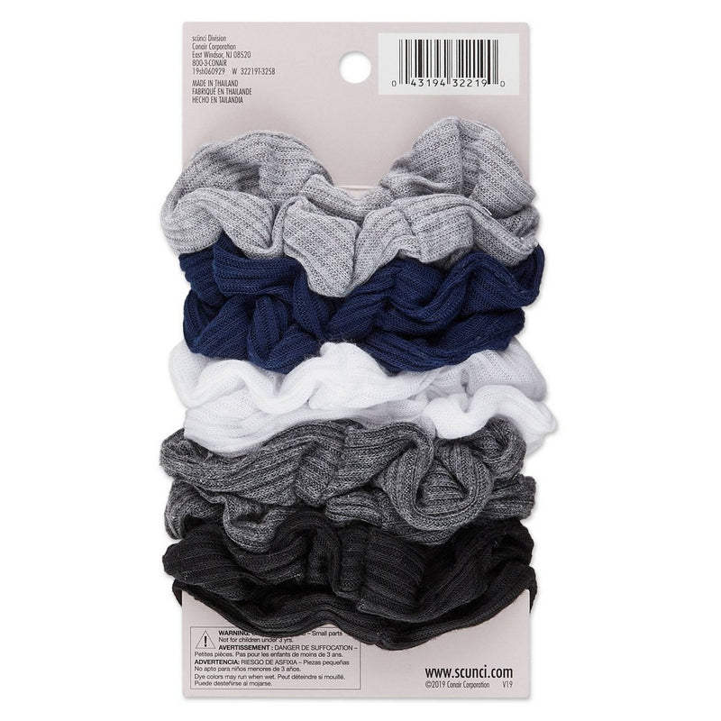 scunci Everyday & Active No Damage Large Interlock Scrunchies - 10pk