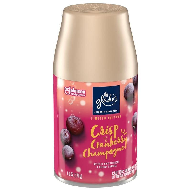 Glade Automatic Spray Air Freshener - Crisp Cranberry Champagne - 6.2oz