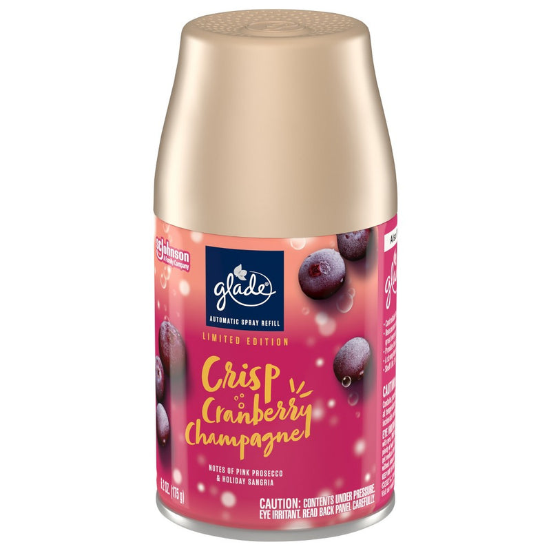Glade Automatic Spray Air Freshener - Crisp Cranberry Champagne - 6.2oz