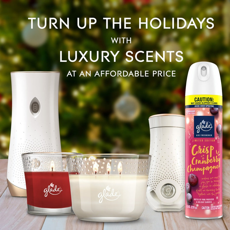 Glade Automatic Spray Air Freshener - Crisp Cranberry Champagne - 6.2oz