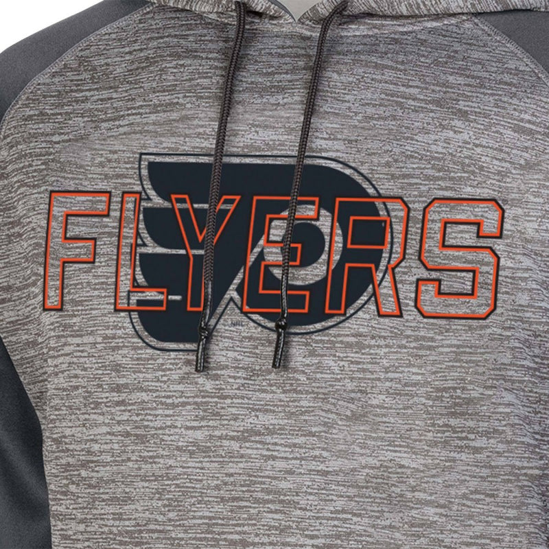 NHL Philadelphia Flyers Men's Gray Performance Hooded Sweatshirt - M