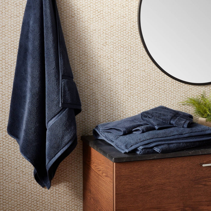 Spa Plush Bath Towel Navy - Threshold