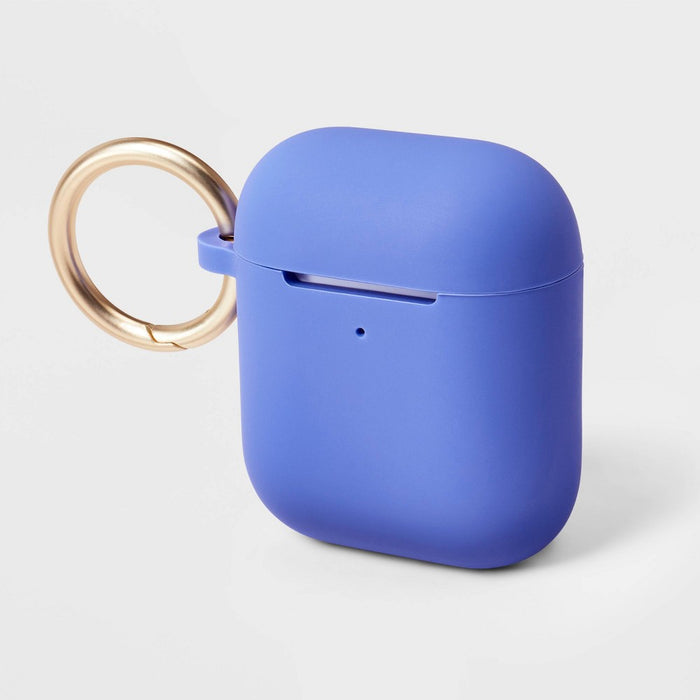 Apple AirPods Gen 1/2 Silicone Case with Clip - heyday Space Blue