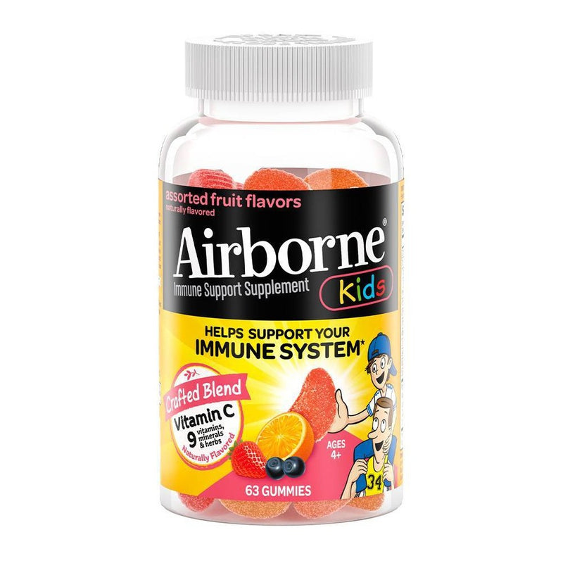 Airborne Kids Multivitamin Gummies with Zinc - 63ct