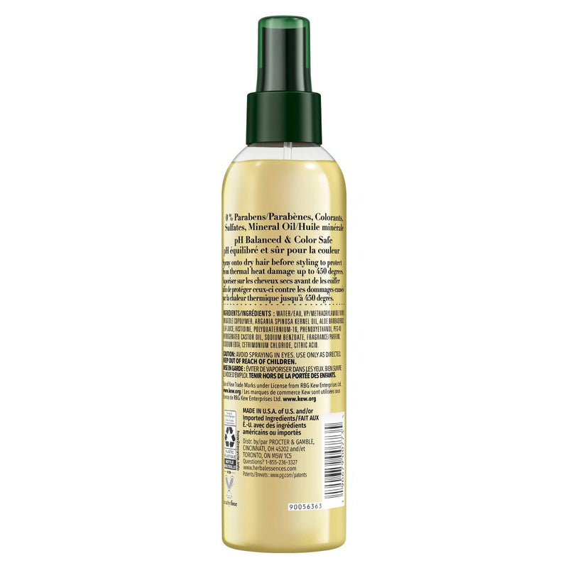 Herbal Essences bio:renew Sulfate Free Hair Heat Protectant Spray with Argan Oil & Aloe - 5.7 fl oz