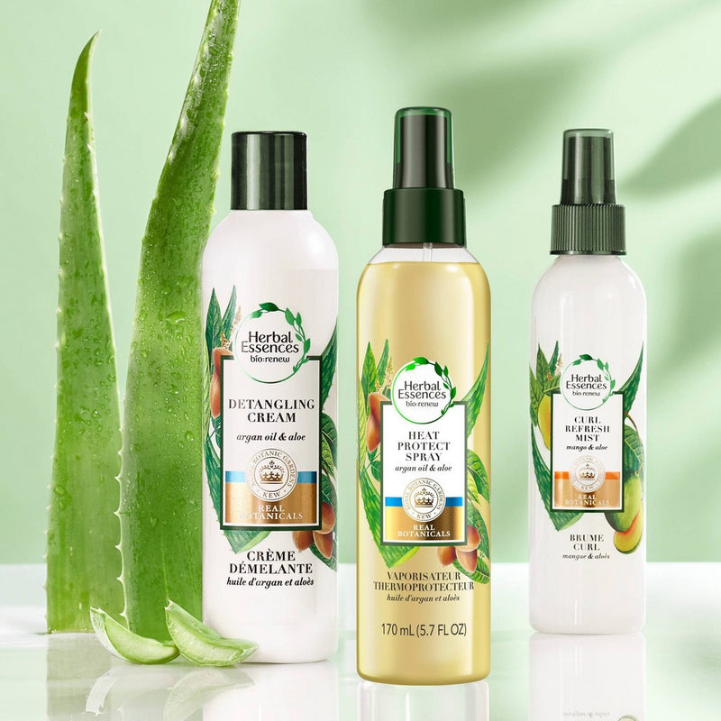 Herbal Essences bio:renew Sulfate Free Hair Heat Protectant Spray with Argan Oil & Aloe - 5.7 fl oz