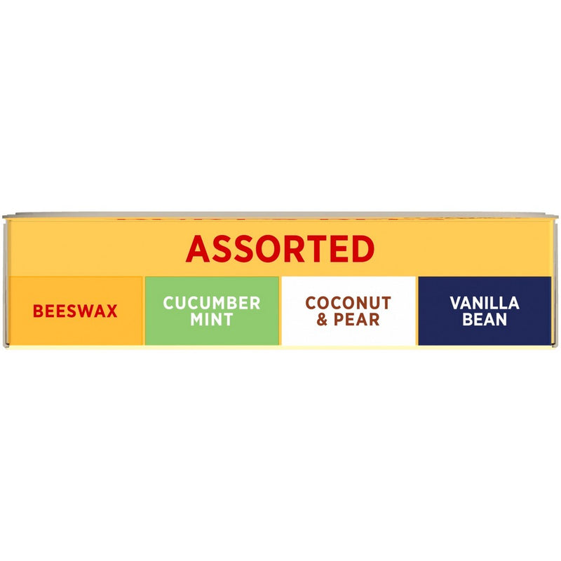 Burt's Bees Beeswax + Cucumber Mint + Coconut & Pear + Vanilla Bean Lip Balm - 4pk/0.6oz