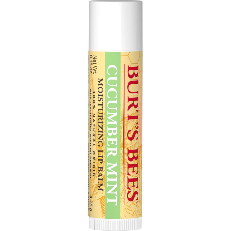 Burt's Bees Beeswax + Cucumber Mint + Coconut & Pear + Vanilla Bean Lip Balm - 4pk/0.6oz
