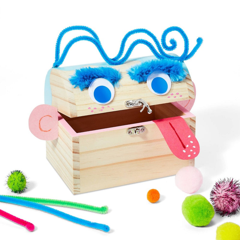 Wood Treasure Chest Box - Mondo Llama