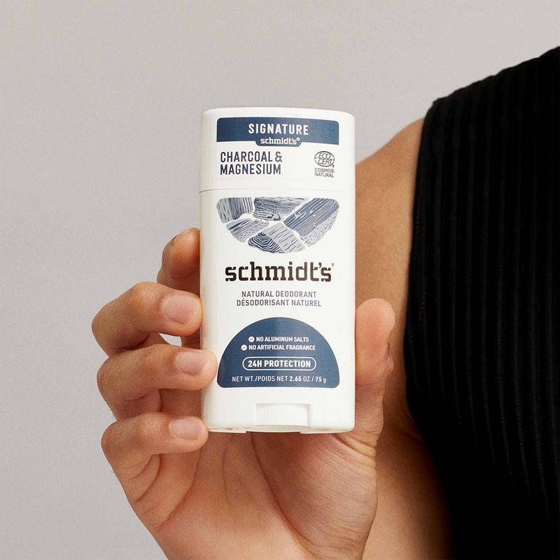 Schmidt's Charcoal + Magnesium Aluminum-Free Natural Deodorant Stick - 2.65oz