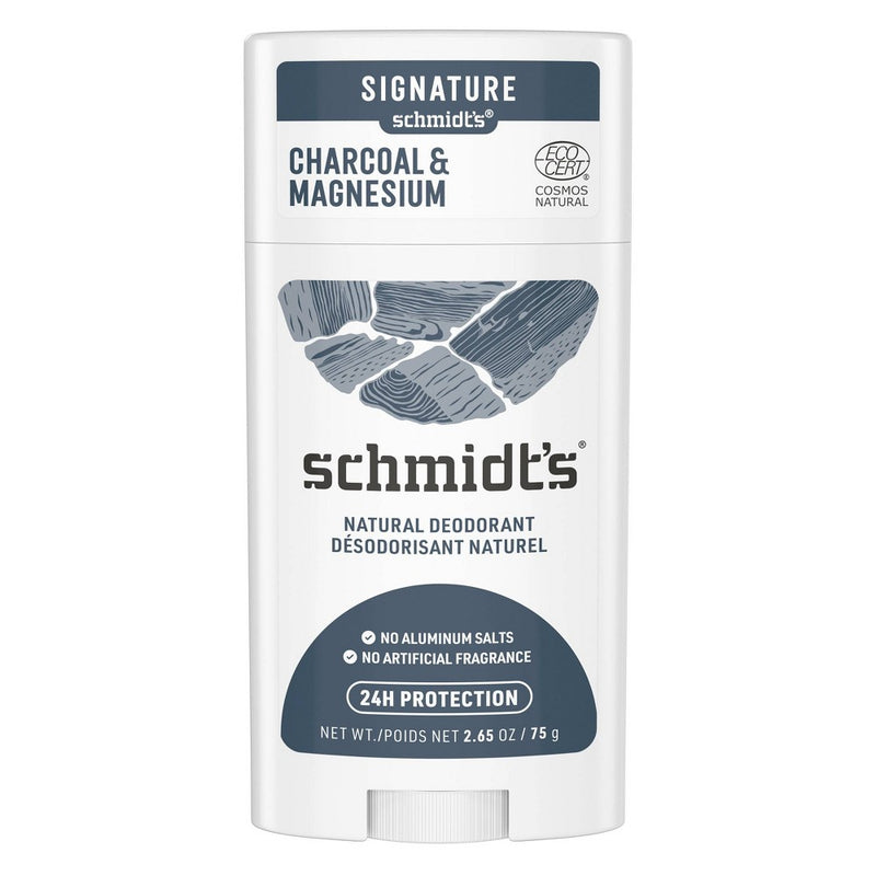 Schmidt's Charcoal + Magnesium Aluminum-Free Natural Deodorant Stick - 2.65oz