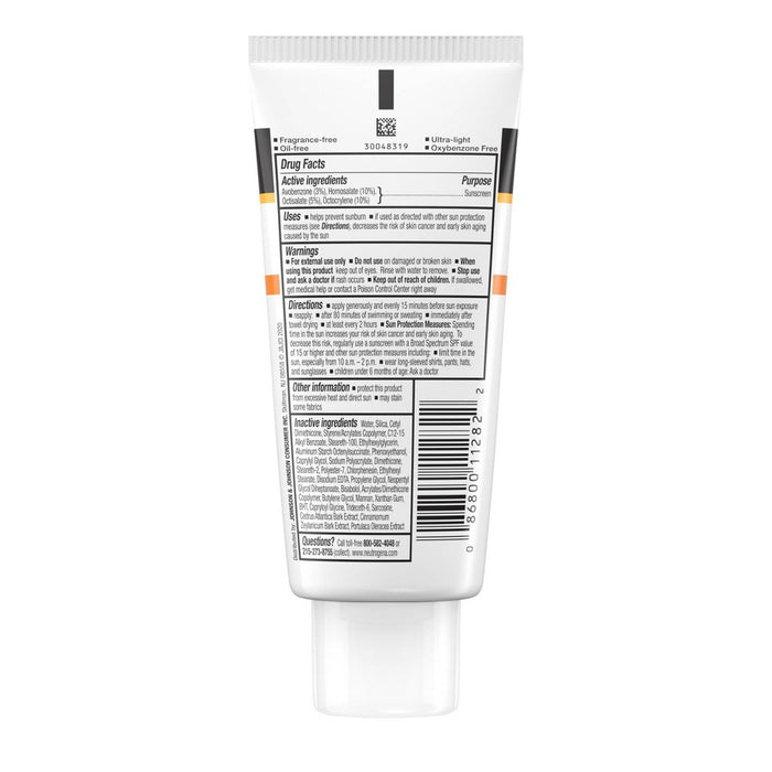 Neutrogena Clear Face Sunscreen Lotion, SPF 50, 3oz EXP 07/2027