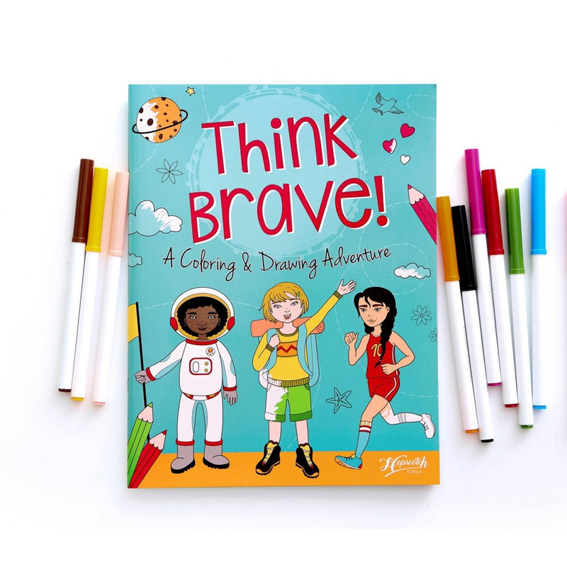 Think Brave: A Coloring & Drawing Adventure - Hopscotch Girls