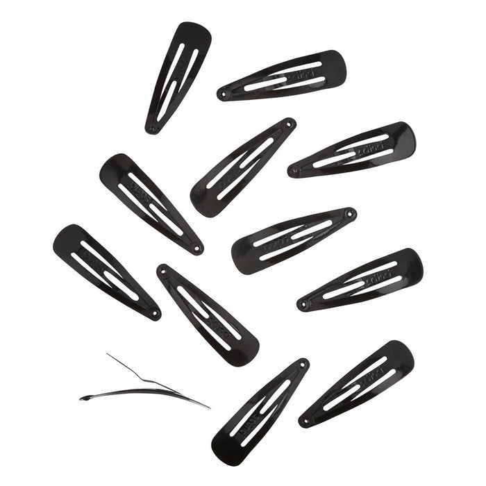scunci Snap Clip - Black - 12pk
