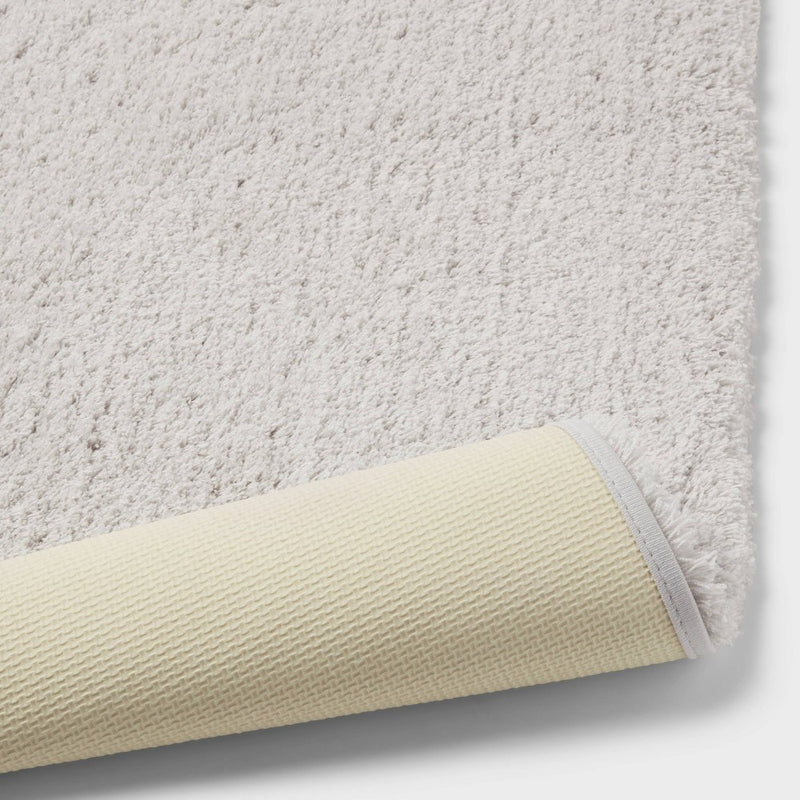 21"x34" Spa Plush Bath Rug Light Gray - Threshold
