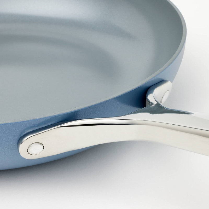 10" Nonstick Ceramic Coated Aluminum Frypan Blue - Figmint