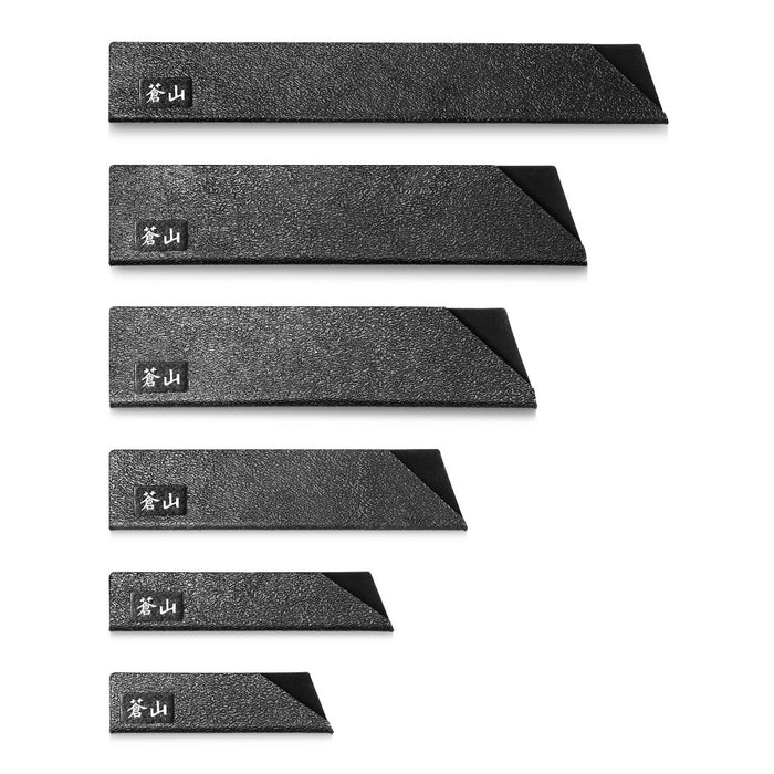 Cangshan 6pc Chef's Knives Blade Guard Set Black