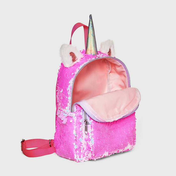 Kids' 7" Unicorn Flip Sequin Mini Backpack - Cat & Jack Pink
