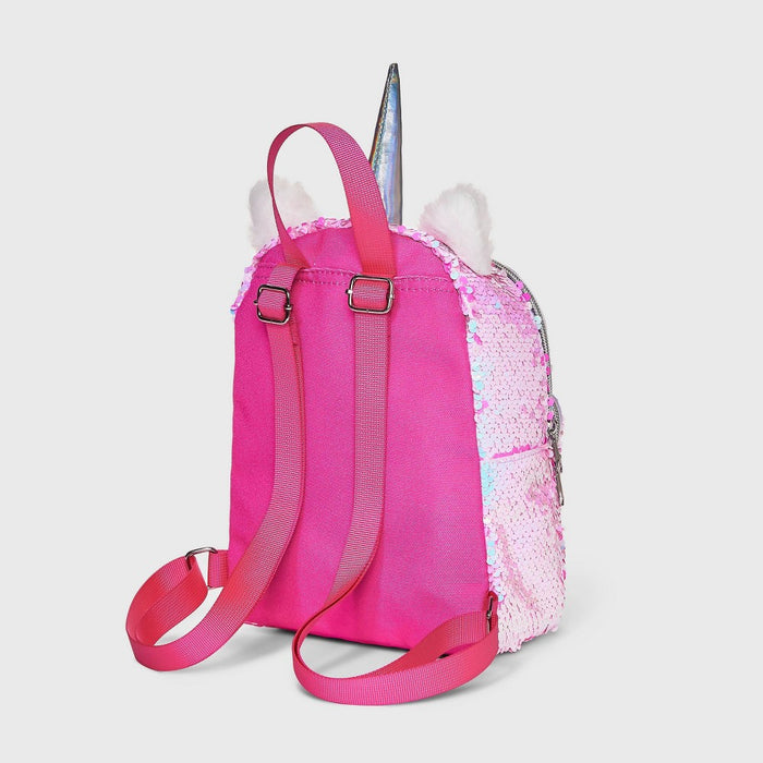 Kids' 7" Unicorn Flip Sequin Mini Backpack - Cat & Jack Pink
