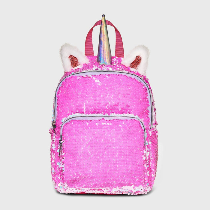 Kids' 7" Unicorn Flip Sequin Mini Backpack - Cat & Jack Pink