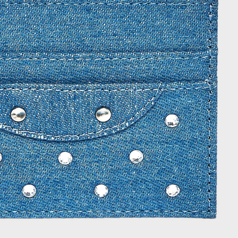 Denim Card Case Keychain - Wild Fable Blue