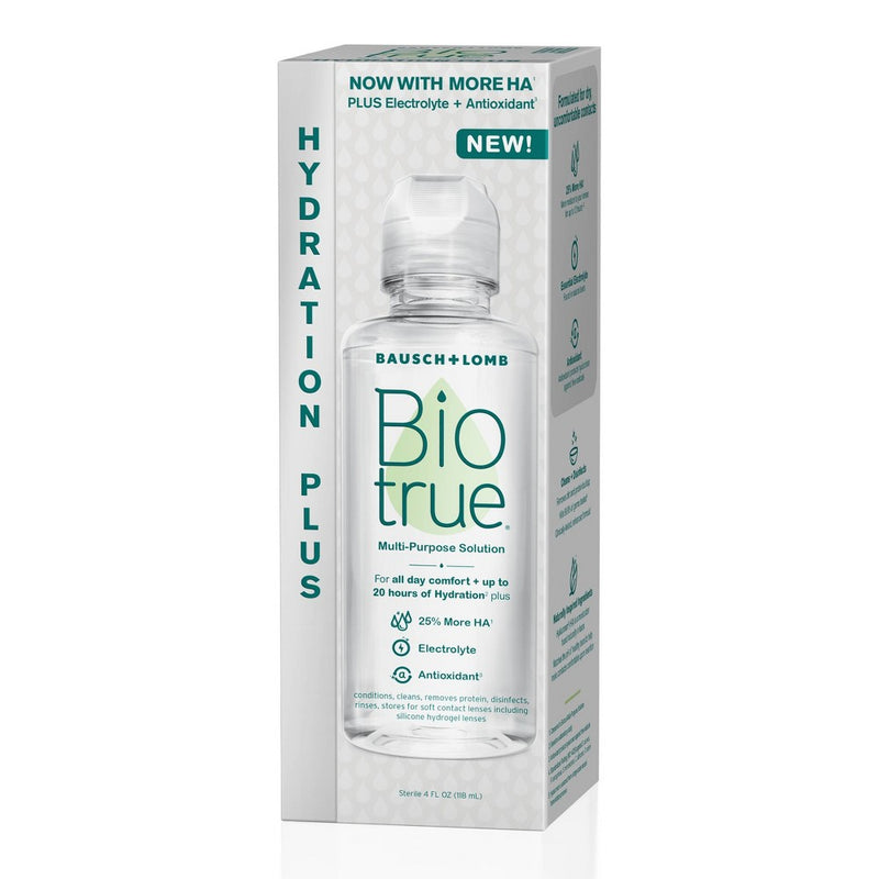 Biotrue Hydration Plus Contact Lens Solution - 4 fl oz