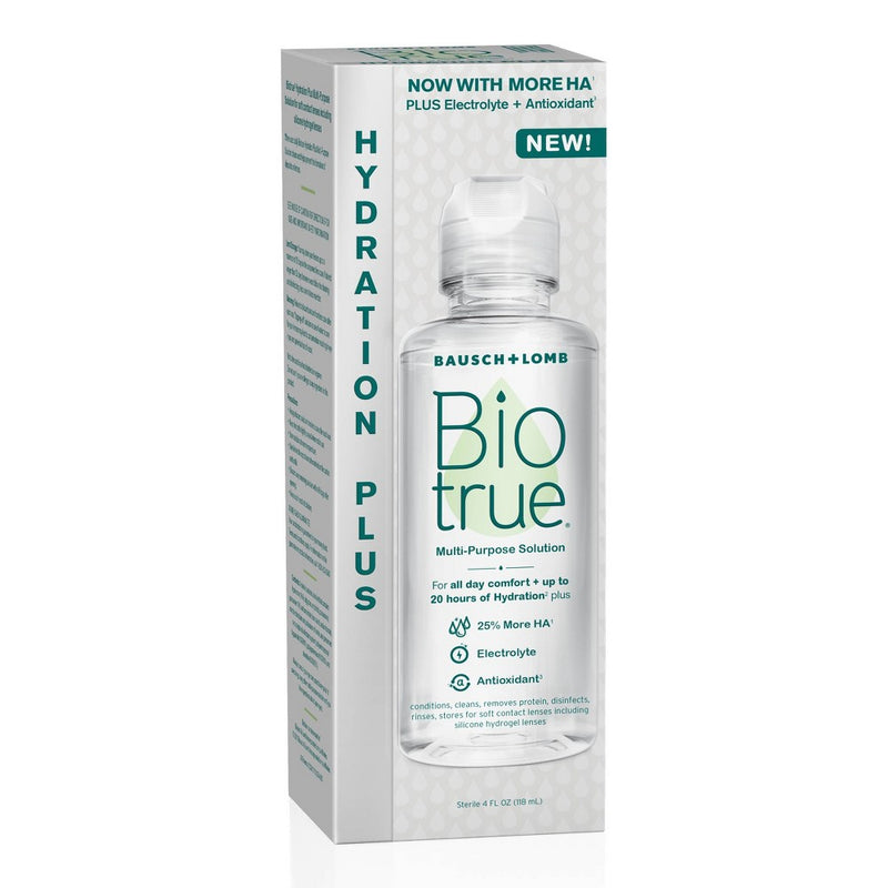 Biotrue Hydration Plus Contact Lens Solution - 4 fl oz