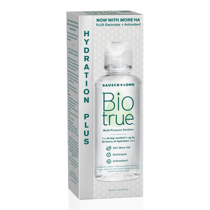 Biotrue Hydration Plus Contact Lens Solution - 4 fl oz