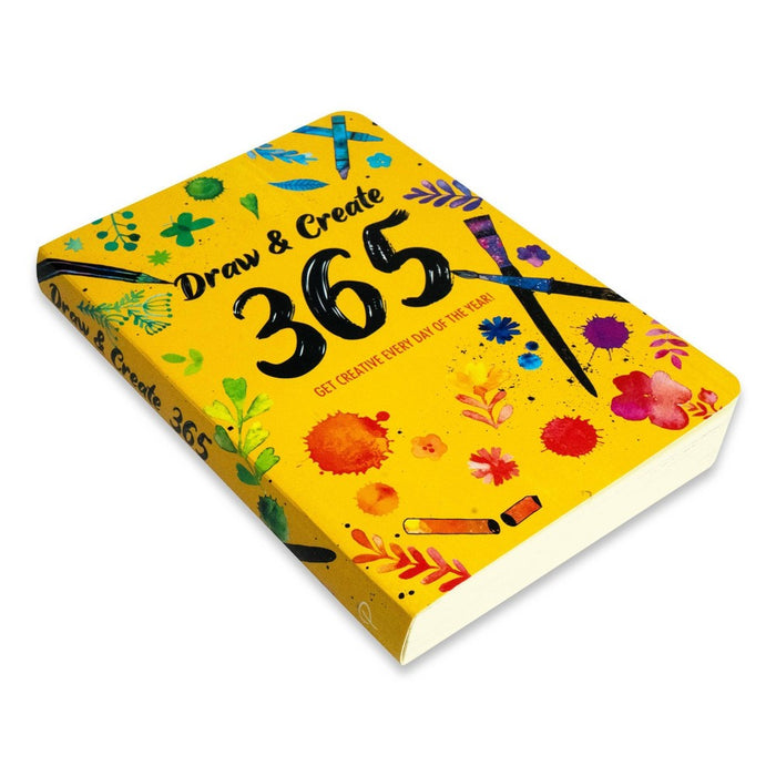Piccadilly Draw + Create 365 Coloring Book 8.5"x 6"