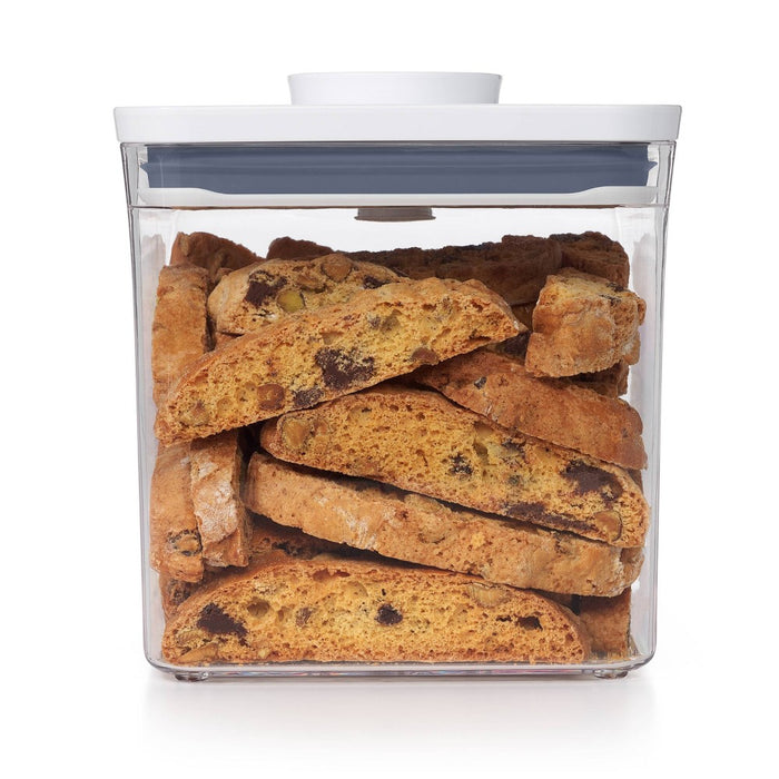 OXO POP 2.8qt Plastic Big Square Airtight Food Storage Container Clear
