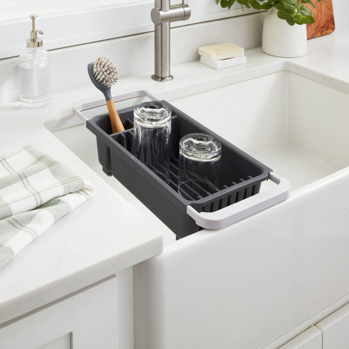 Over the Sink Dish Drainer Gray - Brightroom