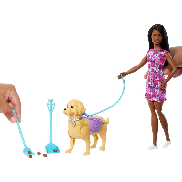 Barbie Life in the City Brooklyn Doll with Walk & Potty Dog