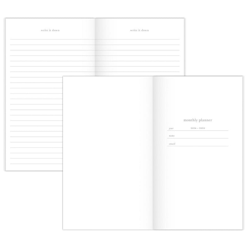 Sugar Paper Essentials 2024-2025 Planner 6.25"x3.625" Monthly Green Scatter Dot