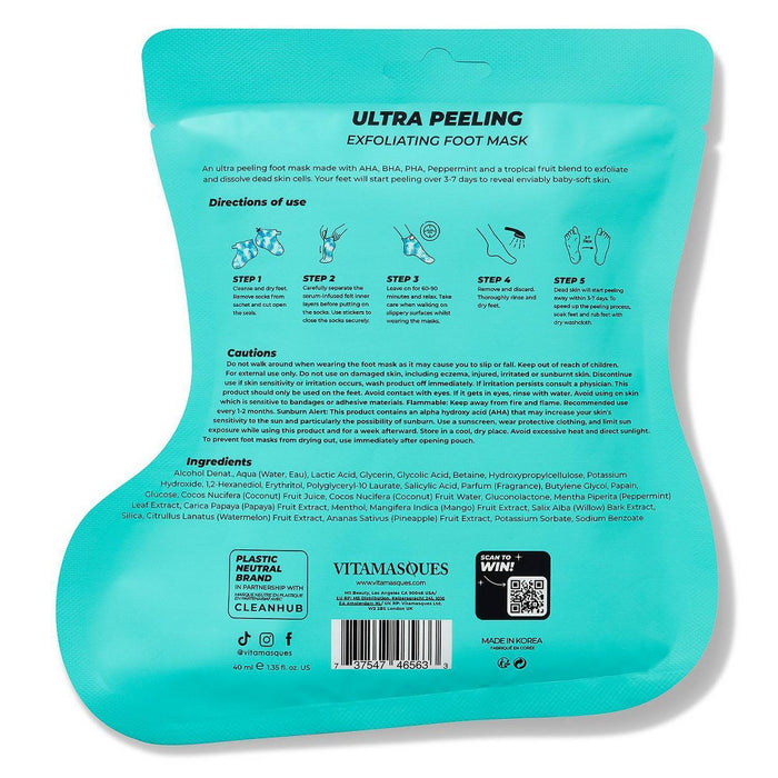 Vitamasques Easy Foot Mask - Ultra Peeling - 1.35 fl oz