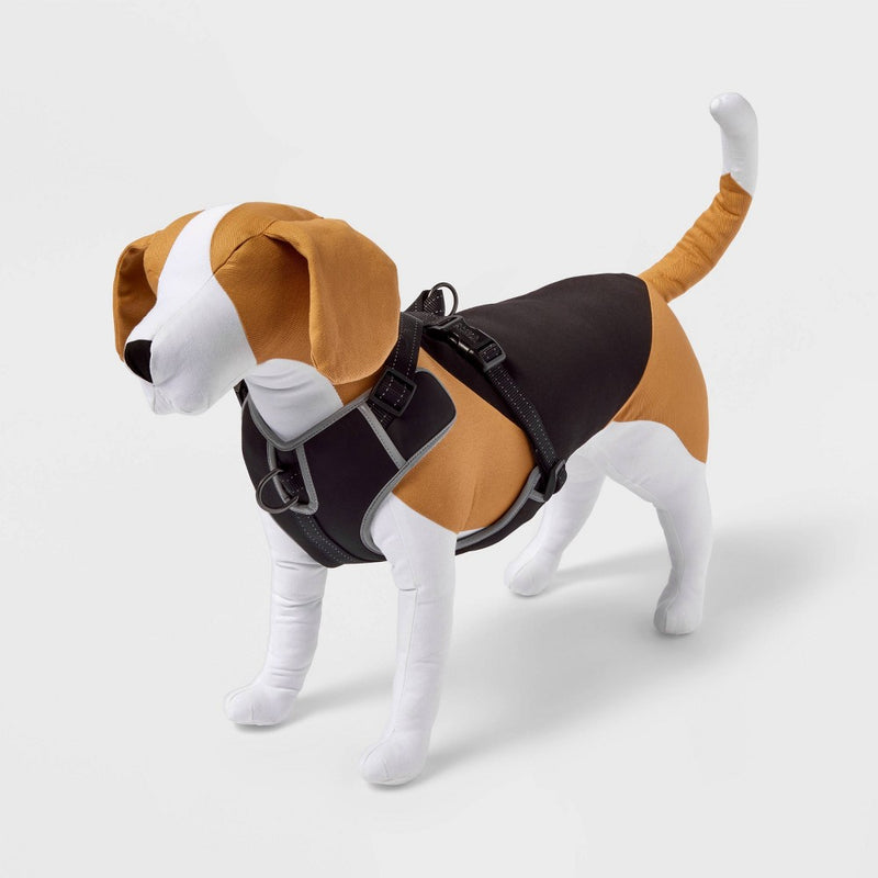 Ultimate Reflective and Adjustable Dog Harness - Black - L - Boots & Barkley