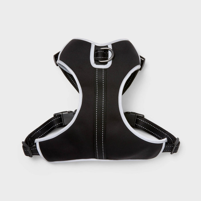 Ultimate Reflective and Adjustable Dog Harness - Black - L - Boots & Barkley