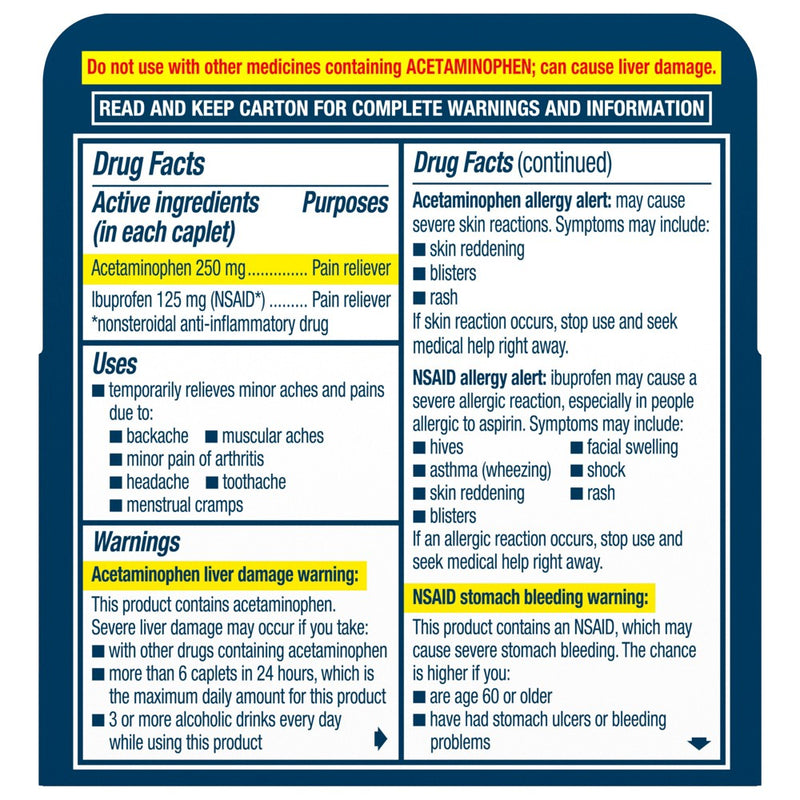 Advil Dual Action NSAID Ibuprofen Back Reliever - 18ct