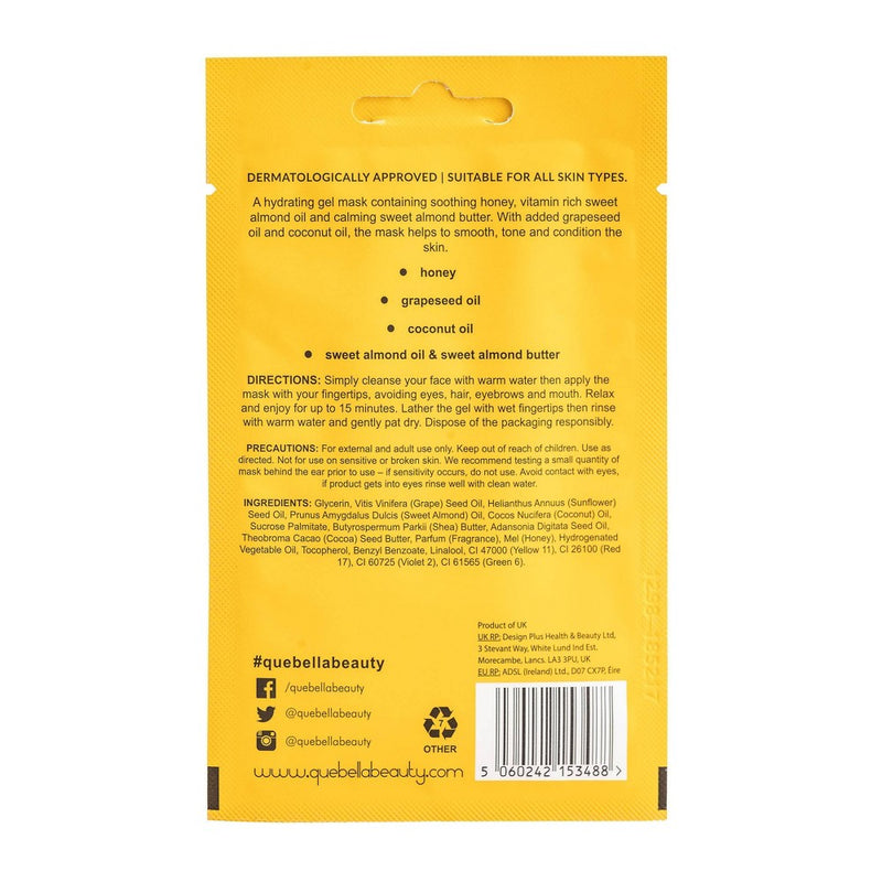 Que Bella Soothing Honey & Almond Gel Mask - 0.5oz
