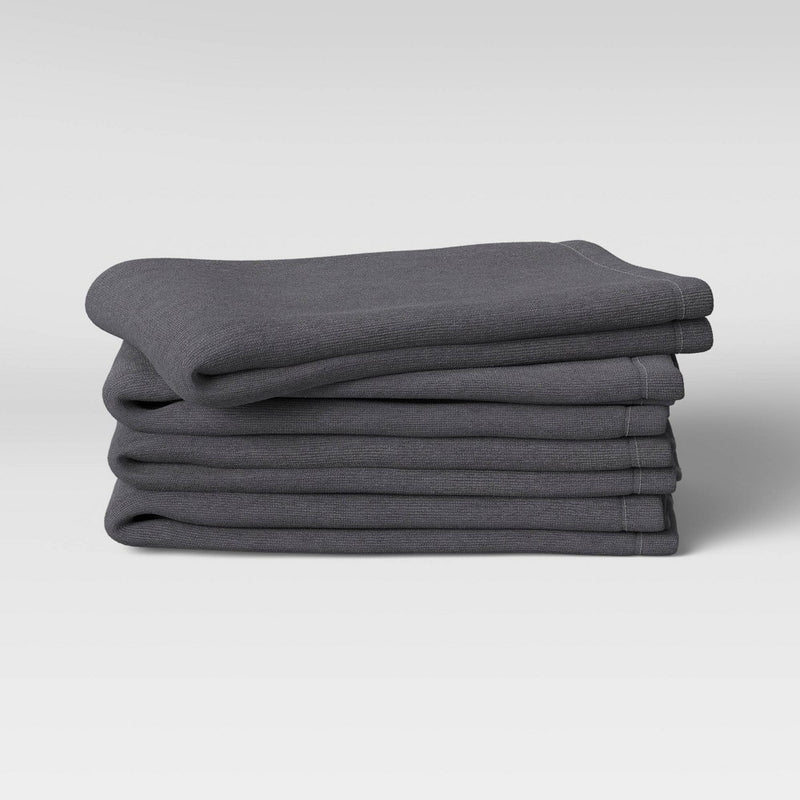 4pk Cotton Barmops Gray - Room Essentials