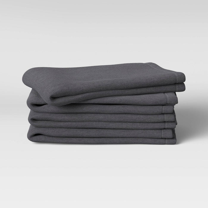 4pk Cotton Barmops Gray - Room Essentials