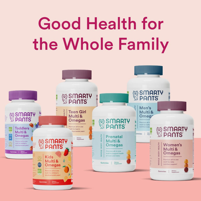 SmartyPants Organic Women's Multi & Vegetarian Omega 3 Gummy Vitamins with D3, C & B12 - 90 ct