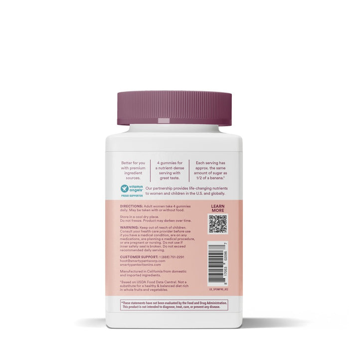 SmartyPants Organic Women's Multi & Vegetarian Omega 3 Gummy Vitamins with D3, C & B12 - 90 ct